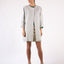 Coat Natural Rustic Linen Round Neck Loose Fit