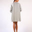 Coat Natural Rustic Linen Round Neck Loose Fit