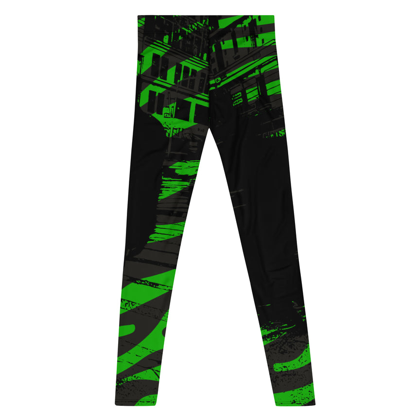 Urban Men's Green Black Leggings