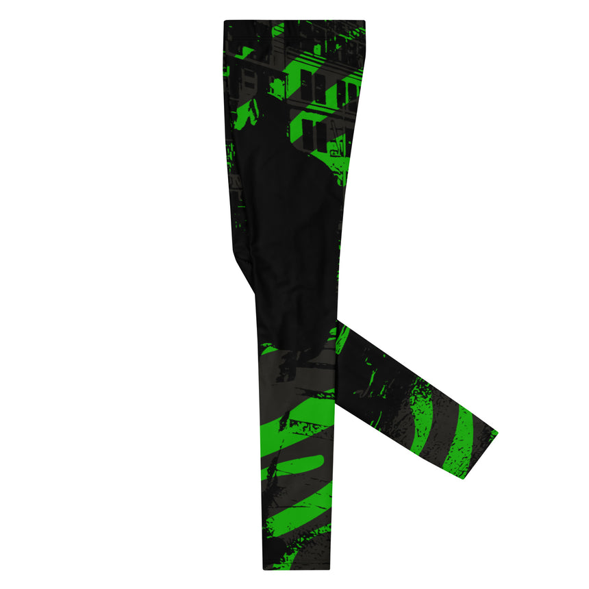 Urban Men's Green Black Leggings