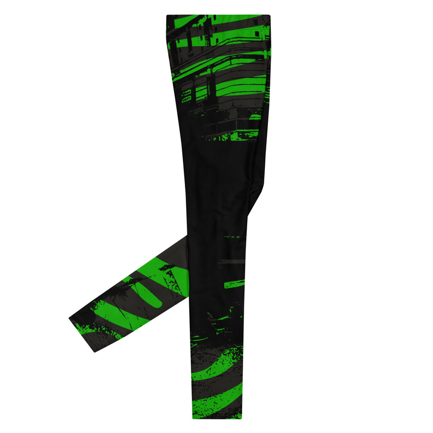 Urban Men's Green Black Leggings