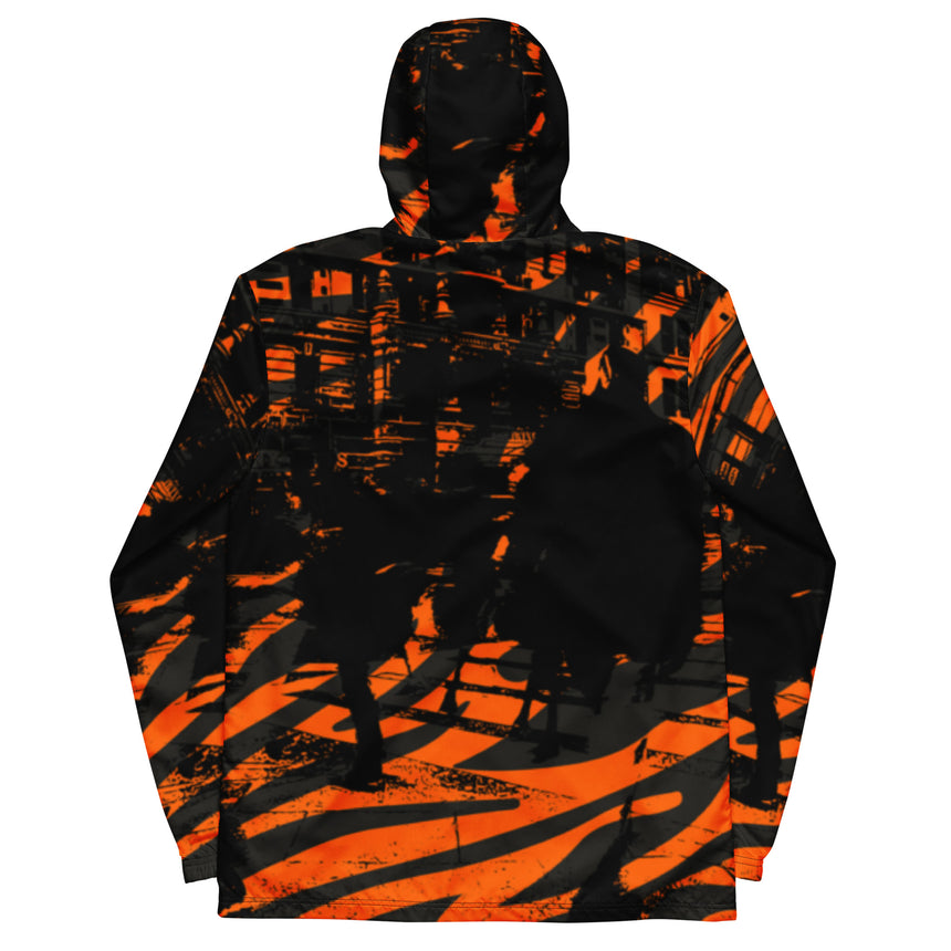 Urban Men’s Orange Black Windbreaker