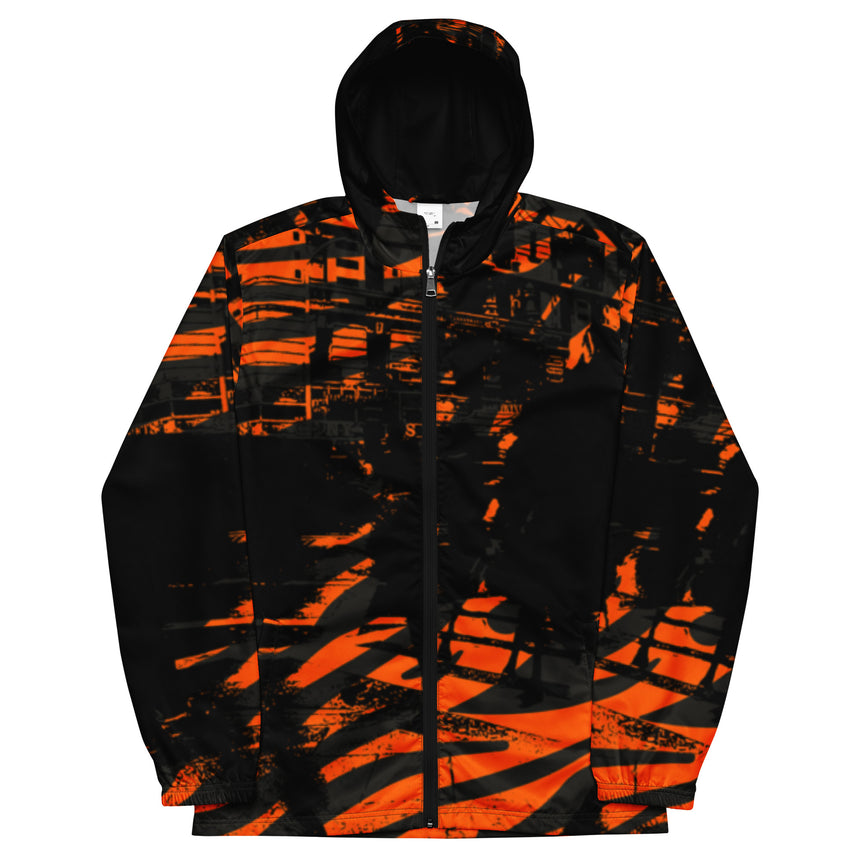 Urban Men’s Orange Black Windbreaker