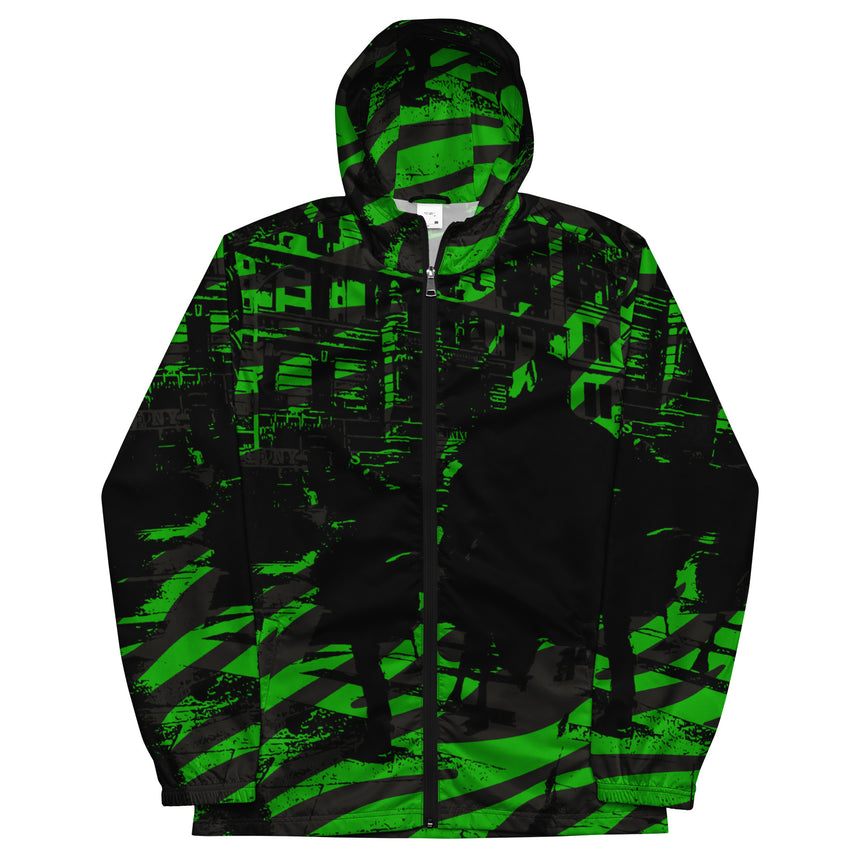 Urban Men’s Green Black Windbreaker