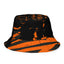Urban Orange Black Reversible Bucket Hat