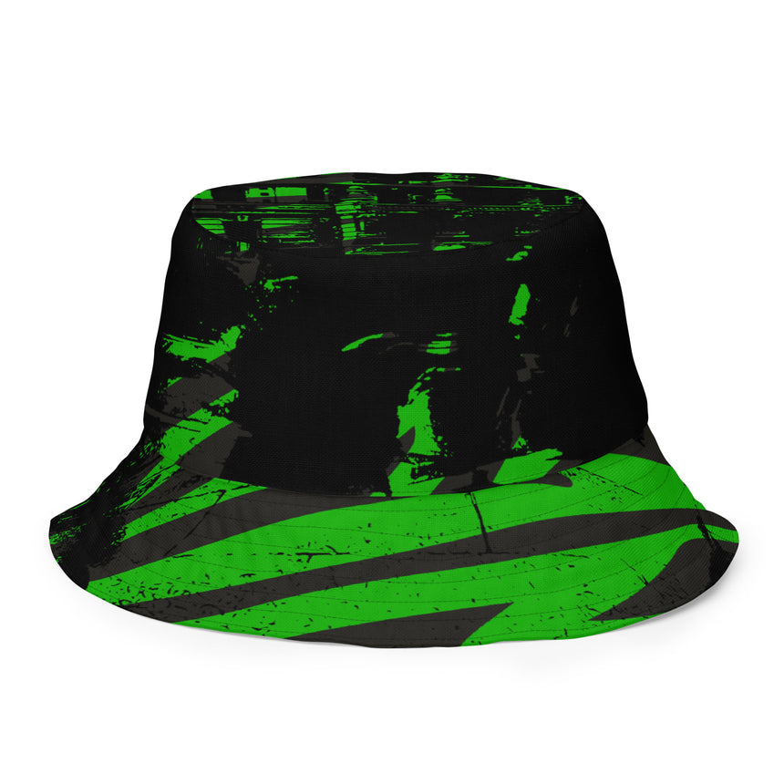 Urban Green Black Reversible Unissex Bucket Hat