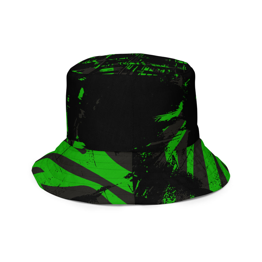 Urban Green Black Reversible Unissex Bucket Hat