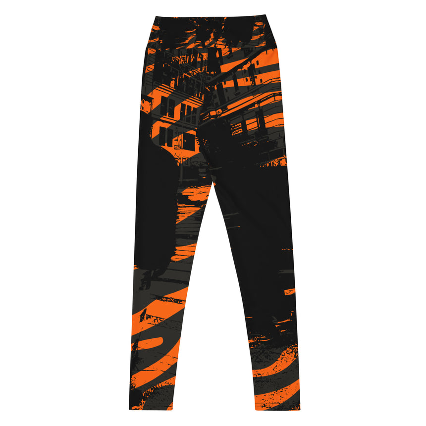 Urban Women's Orange Black Leggings