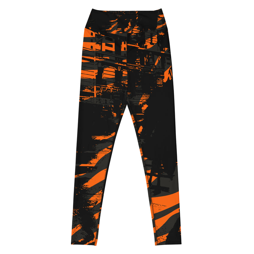 Urban Women's Orange Black Leggings