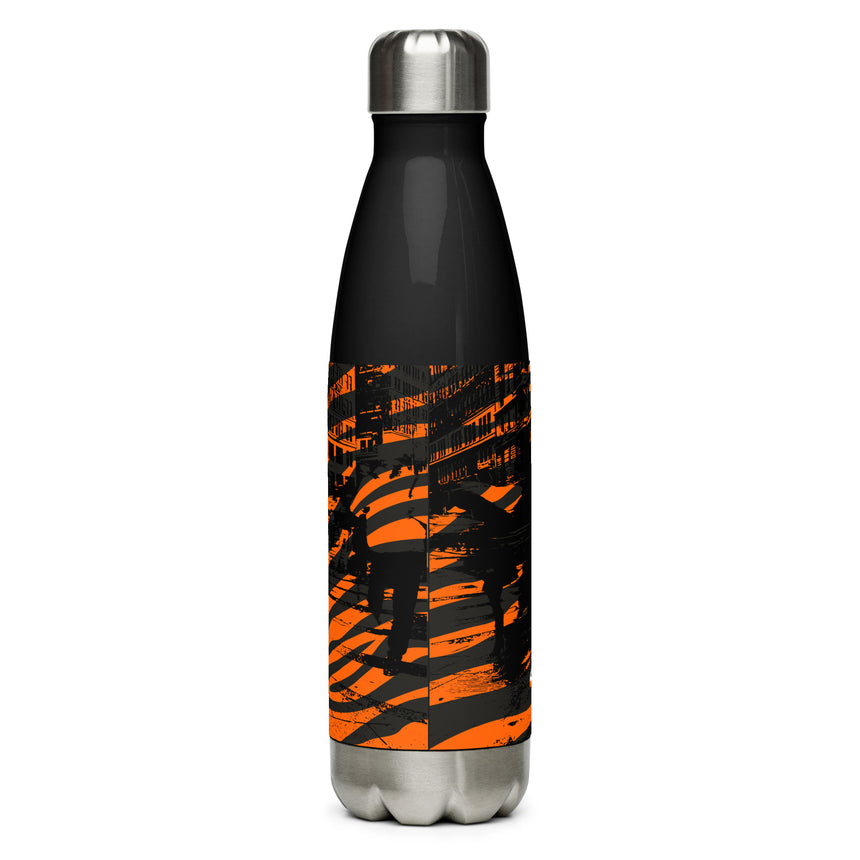 Urban Stainless Steel Orange Black Water Bottle