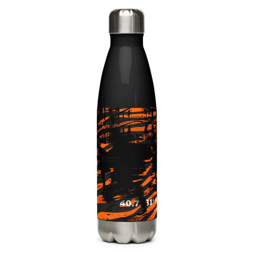 Urban Stainless Steel Orange Black Water Bottle