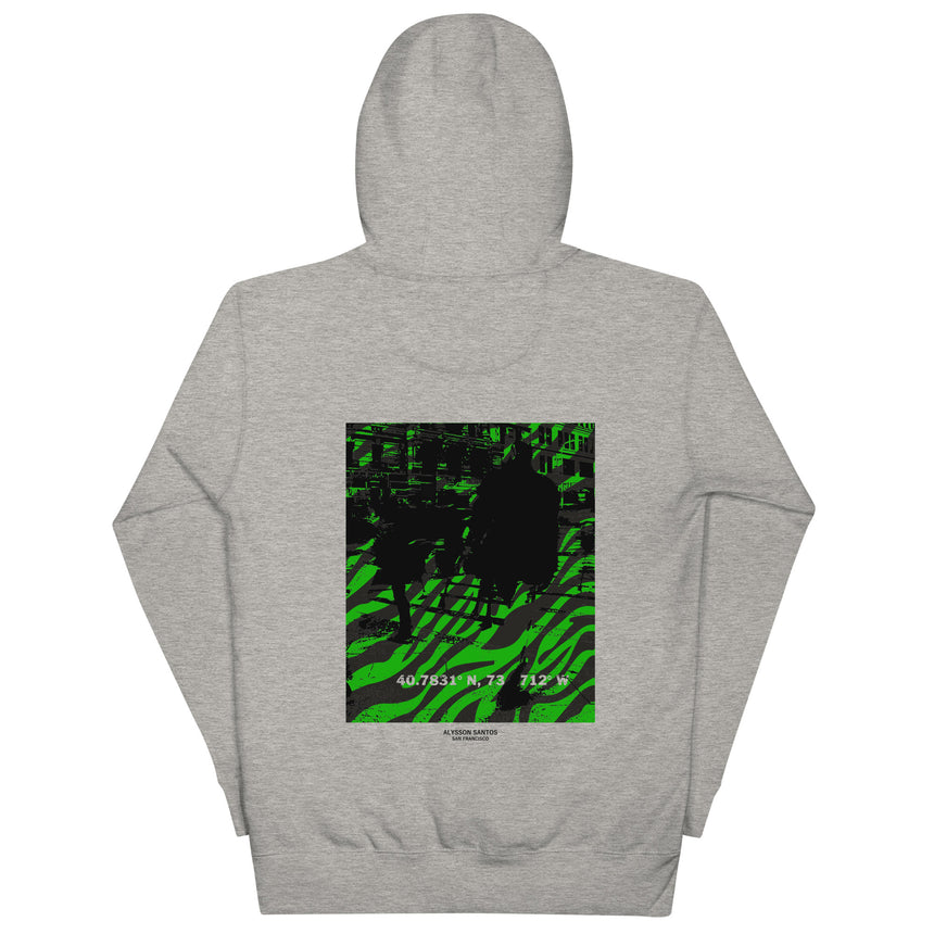 Urban Green Black Graphic Unisex Hoodie Sweater