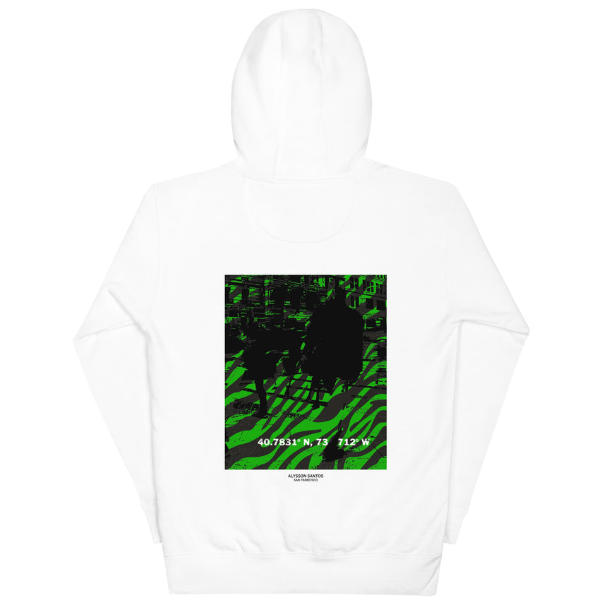 Urban Green Black Graphic Unisex Hoodie Sweater
