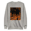 Urban Orange Graphic Fleece Unisex Pullover Sweater