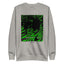 Urban Green Black Graphic Fleece Unisex Pullover Sweater